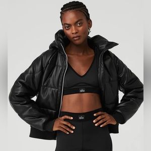Alo Yoga Faux Leather Boss Puffer - XS